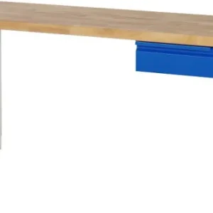Banco da lavoro RAU collezione BASIC-7 - modello 7001 regolabile altezza cassetto base 2000x790-1140x700 mm A3-7001I1-20H