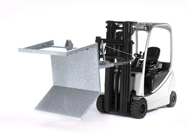 Cassone ribaltabile per merci lunghe RR Industrietechnik tipo RLK zincato 100802140 con Ghiera di Serraggio