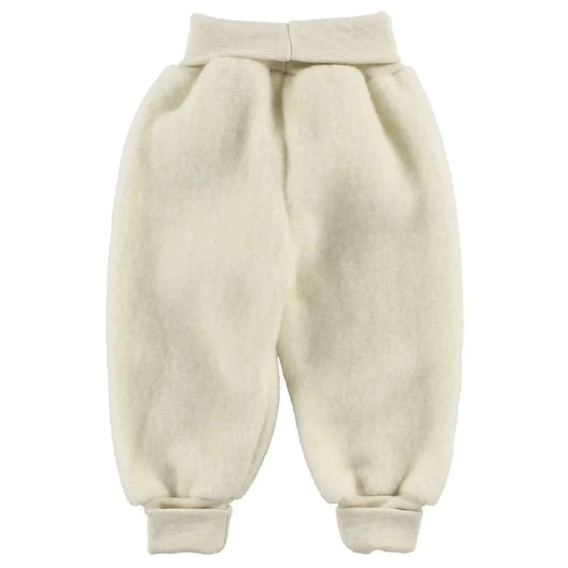 Engel Natur Pantaloni Lunghi con Risvolto - Naturale Facile Inserimento Cavi