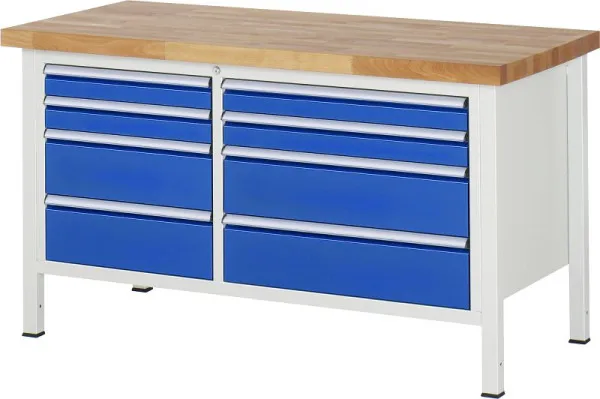 Guida Cavi Incasso Banco da lavoro RAU collezione 8000 - modello 8654 L1500 x P700 x A840-1040 mm 13-8654A2-157B4H.11