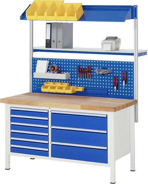 Guida Cavi Incasso Banco da lavoro RAU collezione 8000 - modello 8654 L1500 x P700 x A840-1040 mm 13-8654A2-157B4H.11