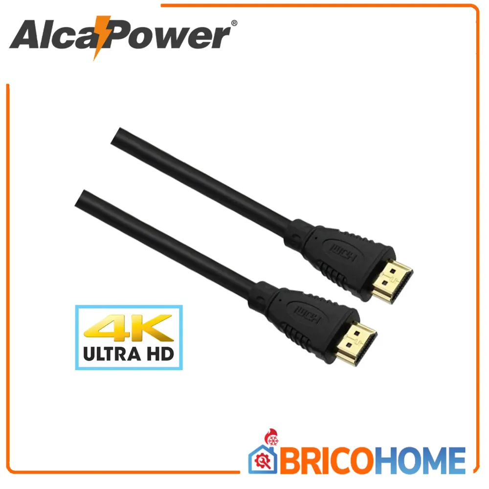 HDMI cable 10 meters 2.0a - 4K-2K Gold 19+1 pin plugs - ALCAPOWER Fashion