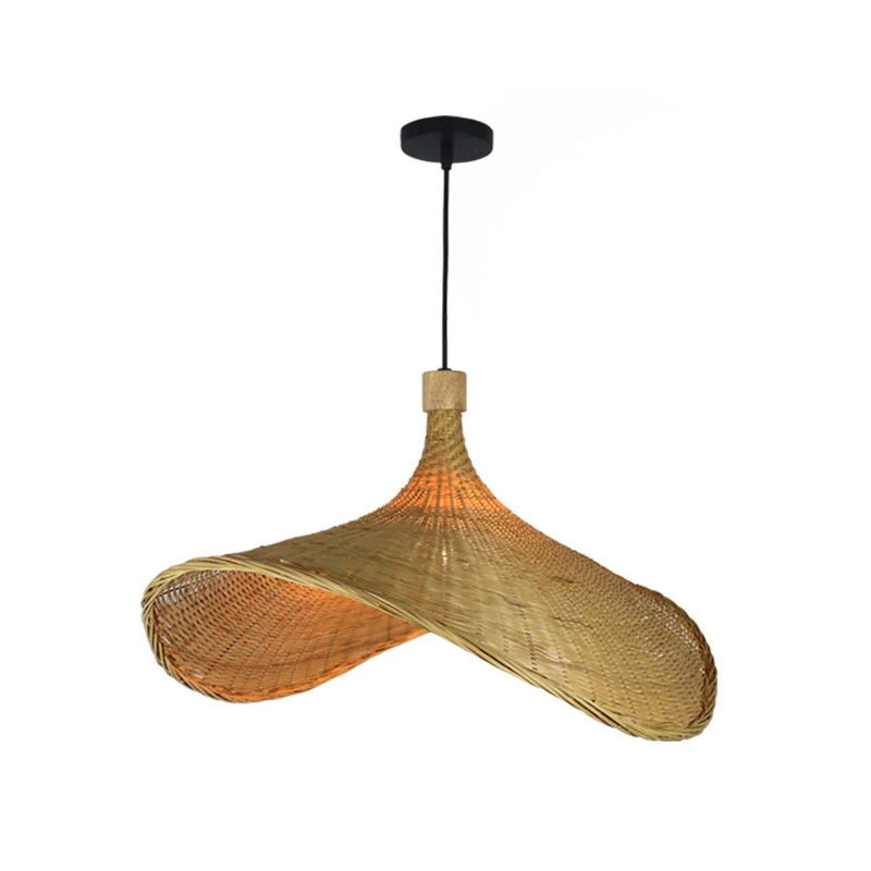 Passacavo Nylon Cappello di Paglia Rattan Illuminazione Magazzino 16"/19,5"/23,5" Larghezza 1 Testa Plafoniera Sospesa Sabbia