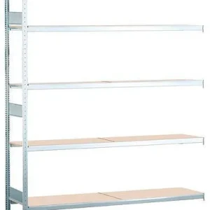 Passacavo Nylon Scaffale campata larga Schulte con truciolare campo supplementare 4 livelli di stoccaggio larghezza scompa...