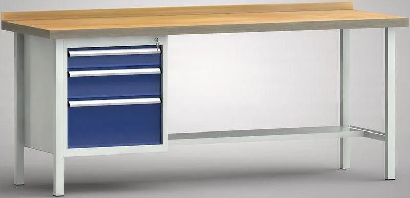 Passacavo per Pannelli Banco da lavoro qualità KLW - 2000 x 700 x 840 mm L x P x WS118N-2000M40-E7027