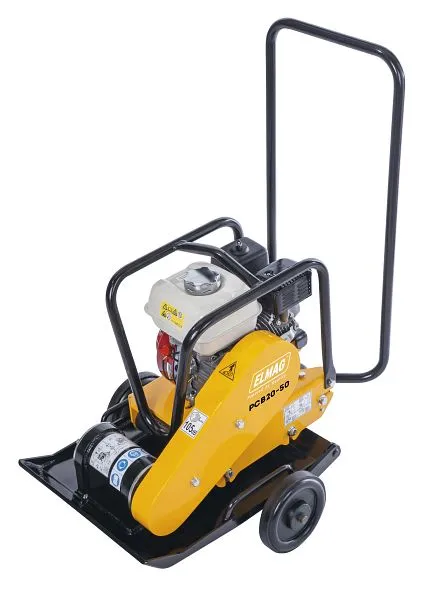 Piastra dinamico ELMAG avanti PCD20-50 con HATZ diesel 1B20 forza centrifuga 2000 kg comprese ruote di trasporto e protezi...