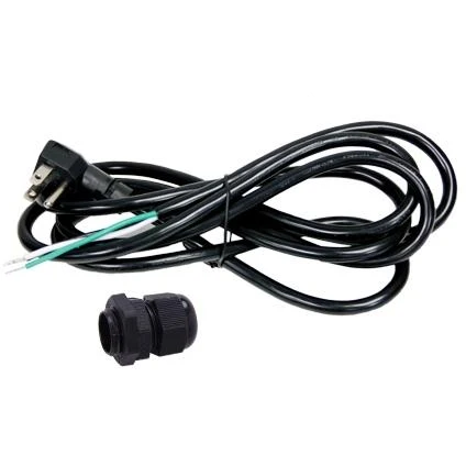 Professionale per Cavi King Innovation - 25280 - 8' Power Cord/Pigtail 16/3, 90°, 1pc. Sleeve