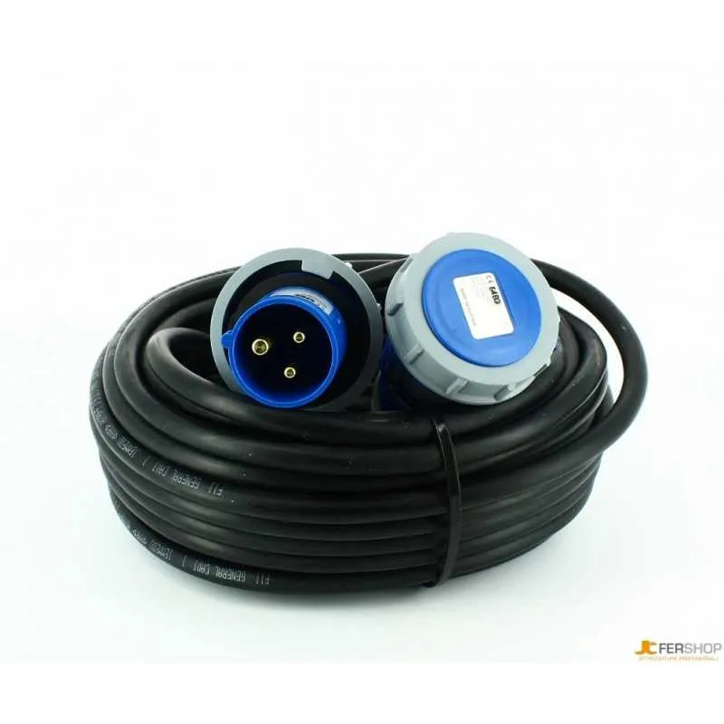 Prolunga cee faeg - mt.20-220v - 2p+t 16a ip67 Adatto per Alte Temperature