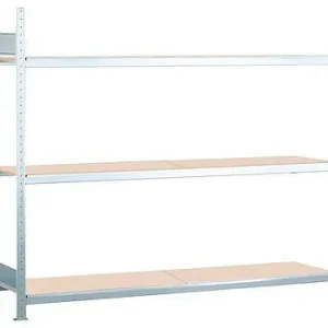 Scaffale campata larga Schulte con truciolato campo ulteriore 3 livelli di stoccaggio larghezza scomparto 2000 mm 2006 x 5...