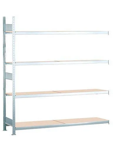 Scaffale campata larga Schulte con truciolato campo extra 4 livelli di stoccaggio larghezza scomparto 1500 mm 1506 x 436 x...