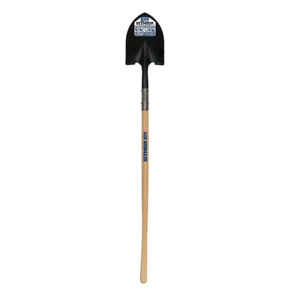 Seymour 49344 Round Point Closed Back Shovel w/ 48 . Wood Handle