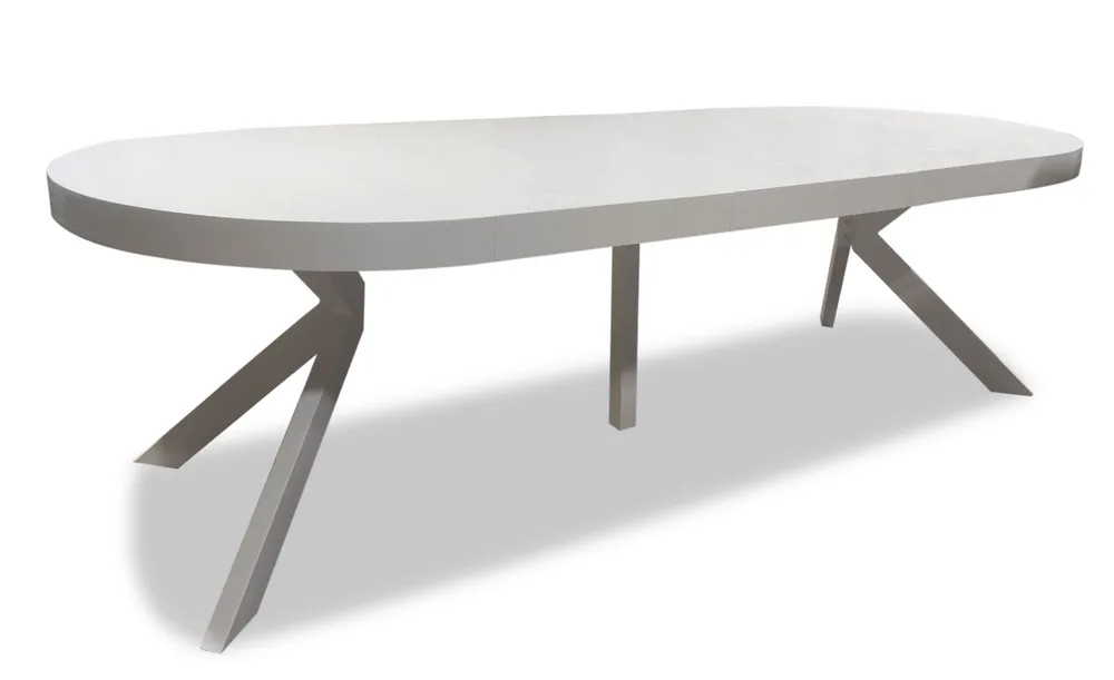 Tavolo rotondo allungabile Myriade Bianco Set da 10 Pezzi Multidiametro