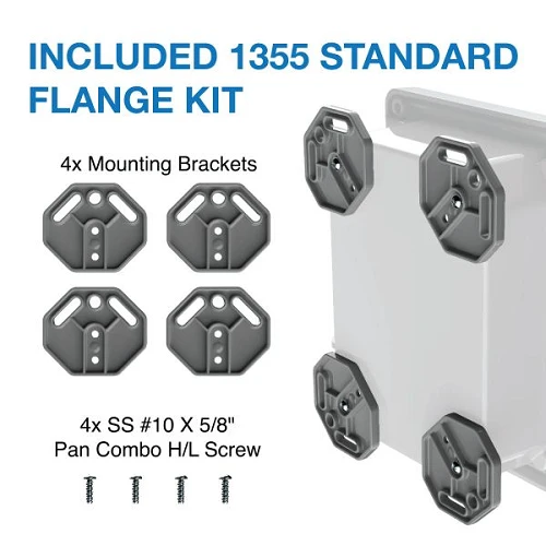 17.75" x 16.27" x 4.00" Boss Spacing Industrial Enclosure I602HL,TCBG