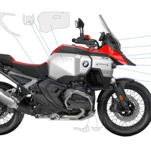 Pellicola protettiva completa BMW R 1300 GS Adventure Racing Red + Option 719