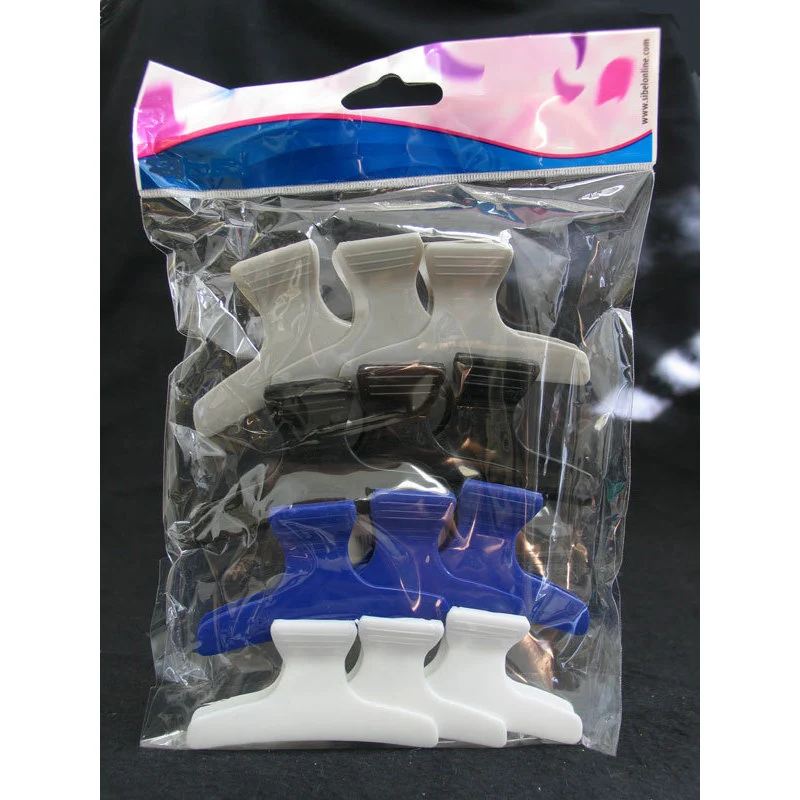 Pinza piega plastica colorata conf. 12 pz