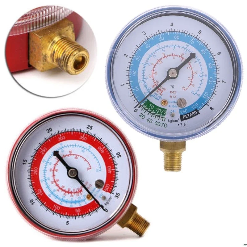 Nuovo Condizionatore d'Aria R404 R134A R22 Refrigerante Manometro Bassa Pressione PSI KPA Strumenti per Climatizzatori