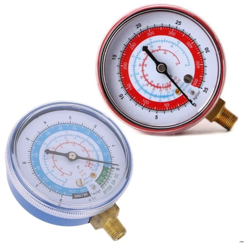 Nuovo Condizionatore d'Aria R404 R134A R22 Refrigerante Manometro Bassa Pressione PSI KPA Strumenti per Climatizzatori