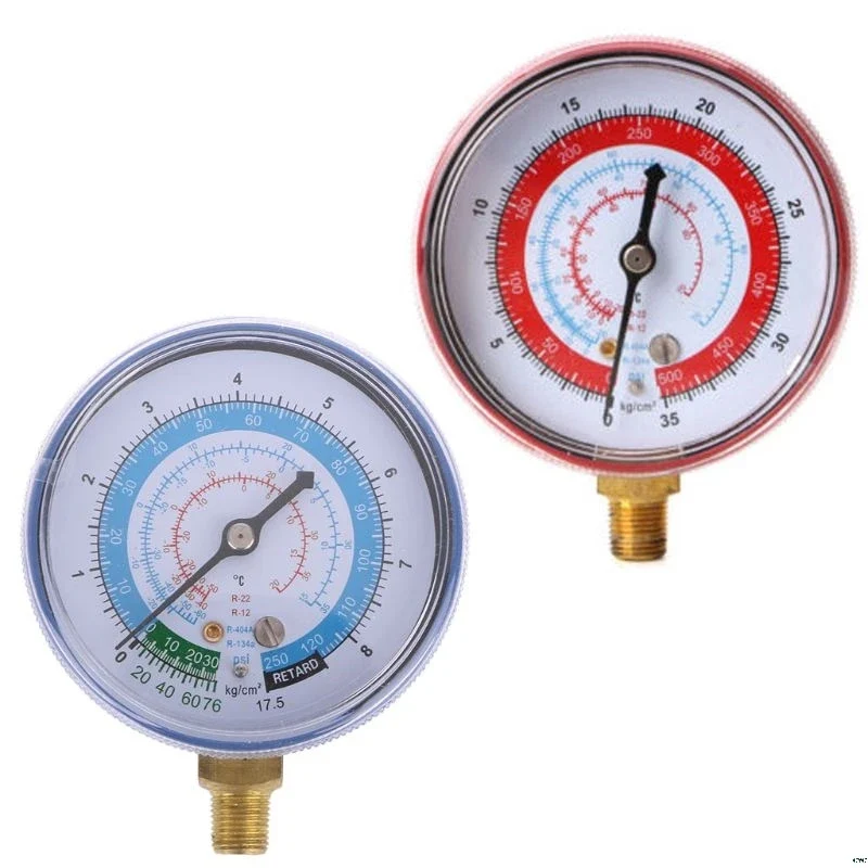 Nuovo Condizionatore d'Aria R404 R134A R22 Refrigerante Manometro Bassa Pressione PSI KPA Strumenti per Climatizzatori