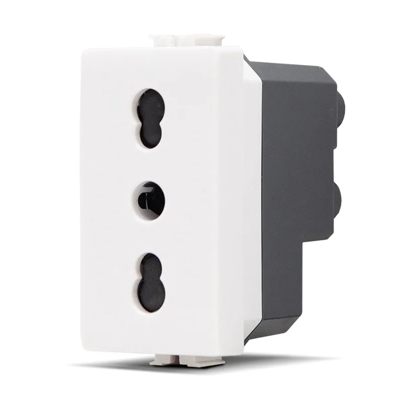 PRESA BIVALENTE 16A-250V JOY BIANCO compatibile matix 518B MAPAM