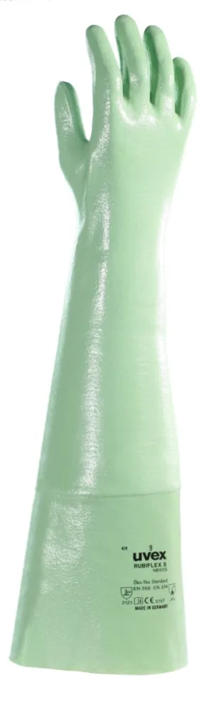 UVEX Paio di guanti di protezione dai prodotti chimici uvex rubiflex S NB60S