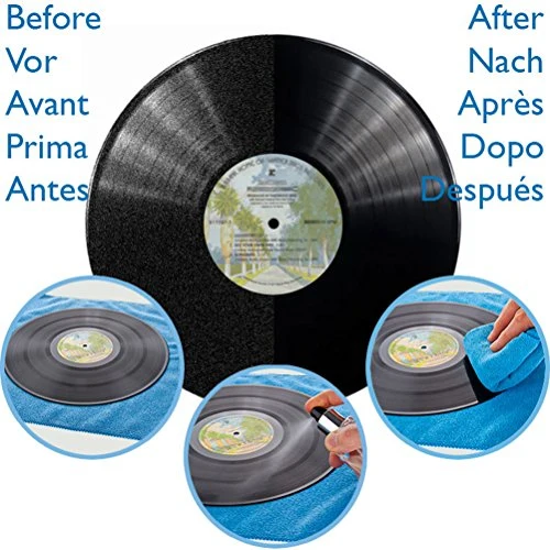 Soluzione per dischi Professional LP Vinyl Record Solution. Kit antistatico...