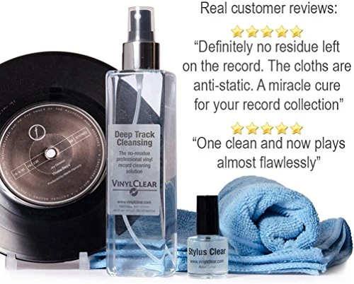 Soluzione per dischi Professional LP Vinyl Record Solution. Kit antistatico...