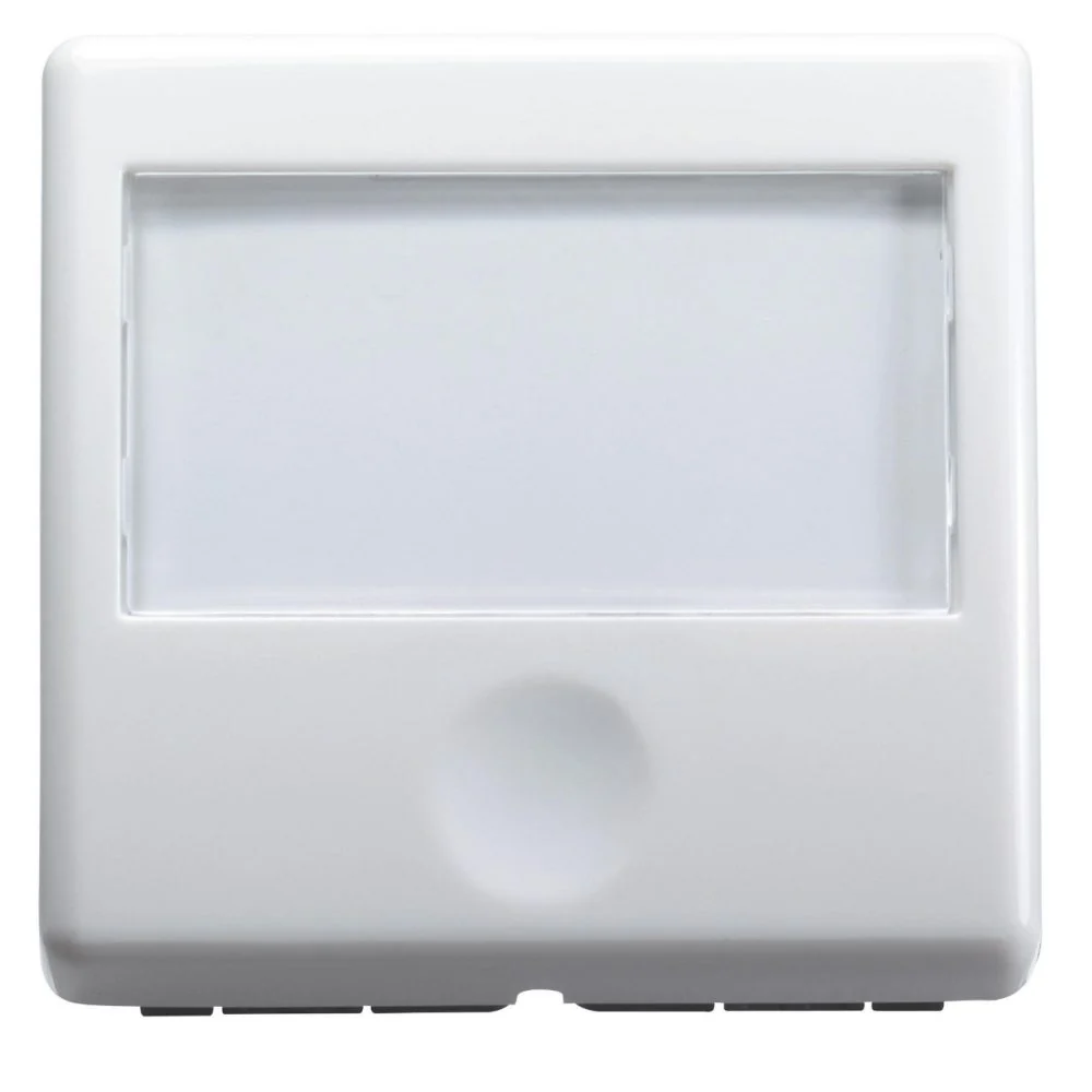 PULSANTE CON TARGA PORTANOME ILLUMINABILE 250V AC NA 10A 2 MODULI SYSTEM WHITE - GEWISS GW20591