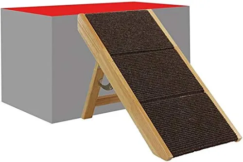 Maxx - Scaletta Pieghevole per Cani, Legno, 62 x 42 x 49 cm