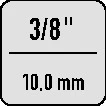 Cricchetto articolato Stahlwille 452QR ( 4000821679 ) 3/8 ″ N. denti 80 Impugnatura 2 componenti