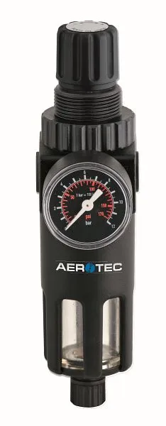 AEROTEC filtro regolatore di pressione 1/2" riduttore di pressione compressore manometro 2010213