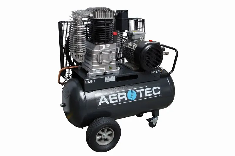 Compressore industriale pistoni AEROTEC aria compressa 400V lubrificato ad olio 580 l/min mobile 2 stadi 2010191