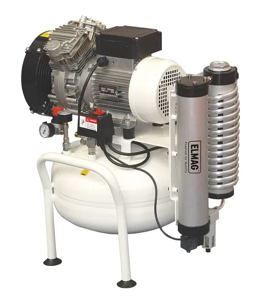 Compressore dentale ELMAG 240/8/25W EXTREME 2D 25L 1.5CV incluso essiccatore ad adsorbimento 21101