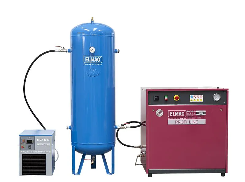 Compressore ELMAG PROFI-LINE 'SILENT' PL-S 750/10/3 D - nella confezione 2 10121