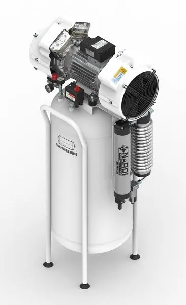 Compressore pistoni basso rumore AEROTEC XTR 4D-90V con essiccatore 2013228