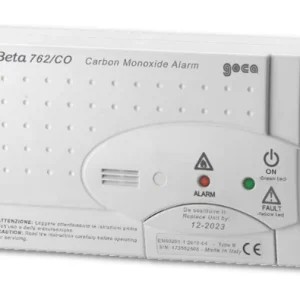RILEVATORE MONOSSIDO DI CARBONIO CON ALLARME OTTICO E SEGNALATORE ACUSTICO BETA760CO 230V GECA 37602391