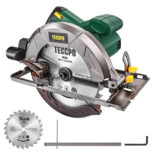 Sega Circolare, TECCPO Professionale 5800 RPM 1200W Elettrica, con 24T...