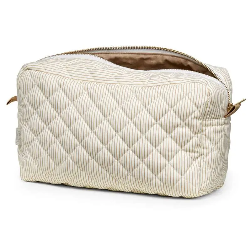 Cam Cam Copenhagen Pochette da toilette - OCS - Strisce Classiche Cammello Acciaio Temprato