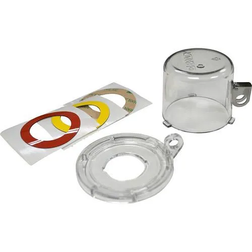 Serratura pulsante DENIOS trasparente H 4960 x ∅: 64 mm dimensione pulsante 30 mm 312018 con Garanzia 2 Anni