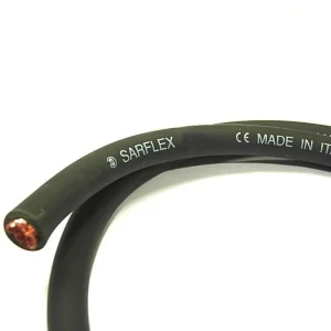 Cavo saldatura EXTRA FLESSIBILE RAME SARFLEX PVC NERO 10 mm² Sacit - per Saldatura, Car Audio, Camper, Impianti fotovoltaici