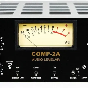 Golden Age COMP-2A Compressore / Limiter con sonorità Retrò, valvolare, Nero per officine meccaniche