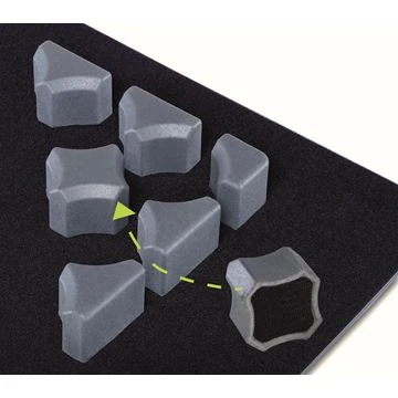 Sistema fissaggio vario base 1-B piastra di base vellutata