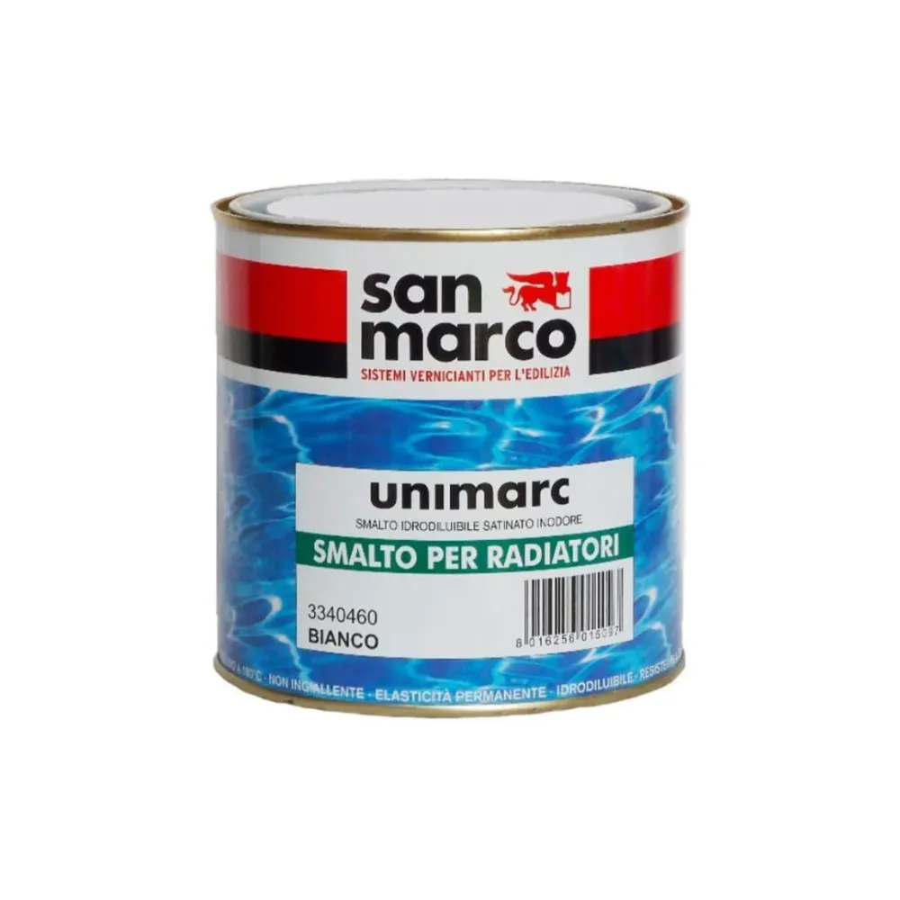 San Marco - Unimarc Smalto all'Acqua per Radiatori Bianco Lt 0,75