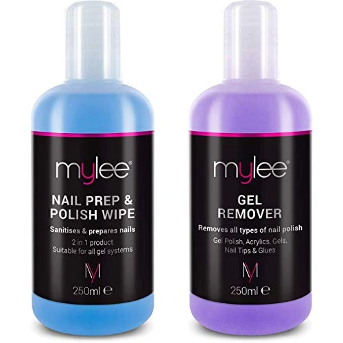 Mylee Nail Prep & Polish Wipe + Gel Remover 250ml, Solvente Premium di alta...
