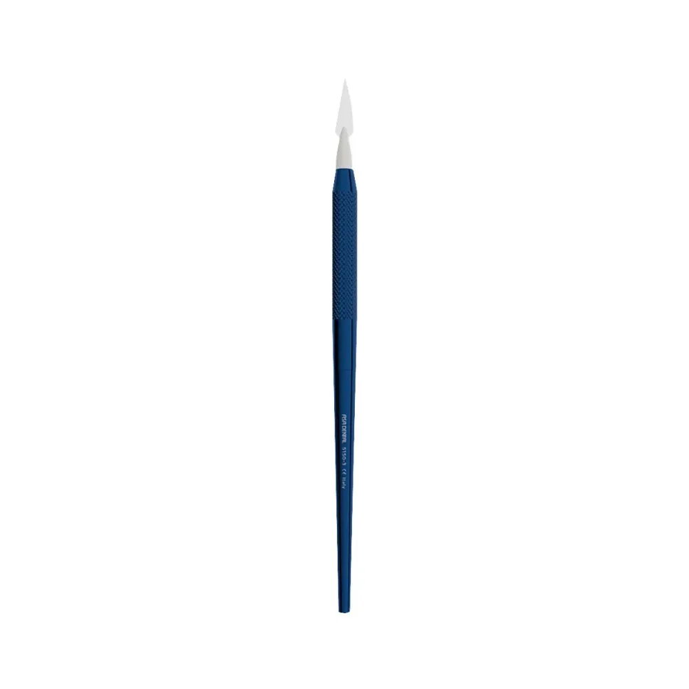 Spatola di punta flessibile blu alluminio - per la modellazione ceramica.