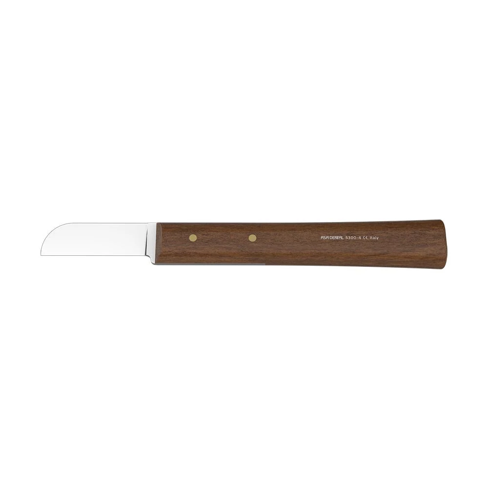 Ctello manicotto legno dentale ASA lama acciaio inossidabile da 16 cm.