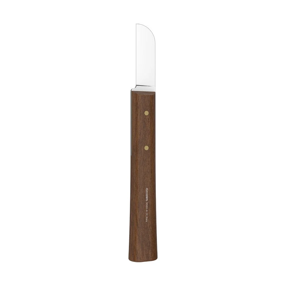 Ctello manicotto legno dentale ASA lama acciaio inossidabile da 16 cm.