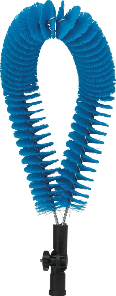 Spazzola tubolare per esterni - 510 mm, Medio, Blu