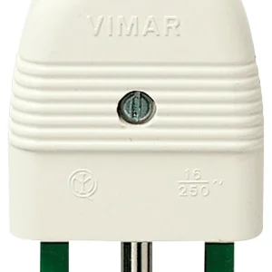 Vimar 01026.B - Spina 2P+T 16A assiale bianco