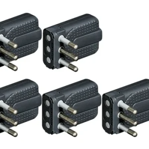 Bticino KIT 5 PZ Spina Corner 2P+T 16A salvaspazio - antracite S2465TGE