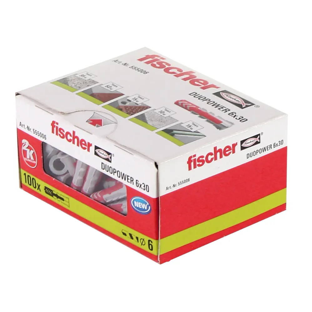 Fischer Tasselli DUOPOWER 6x30mm - 100 pz. ( 555006 )